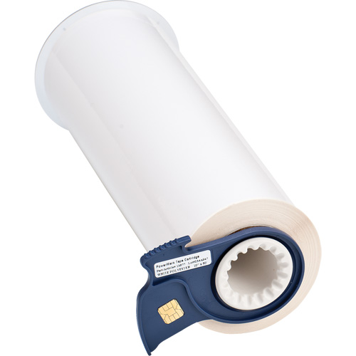 High-Performance Label Printer Tape, Polyester, White, 10" Width