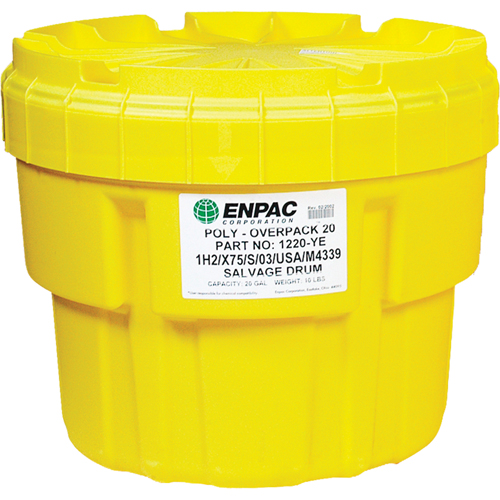 Poly-Overpack® 20 Salvage Drum, 20 US gal., Stationary