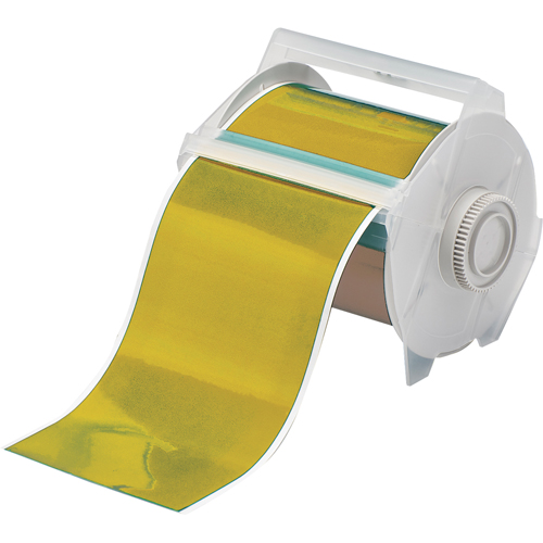 Printer Tape, Vinyl, Gold, 4" Width