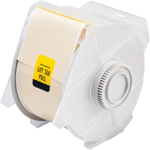 Printer Tape, Vinyl, Tan, 2.25" Width