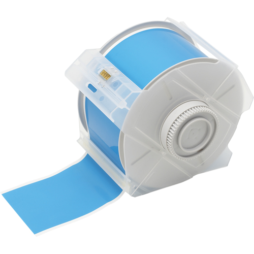 Printer Tape, Vinyl, Blue, 2.25" Width