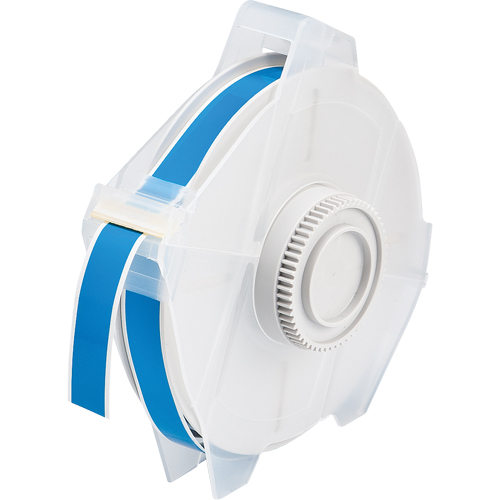 Printer Tape, Vinyl, Blue, 0.5" Width