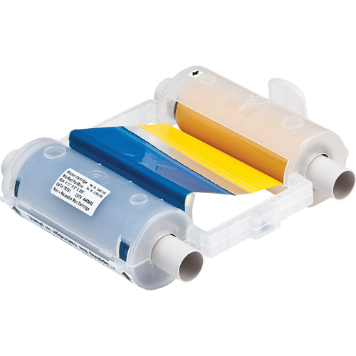 Industrial Grade Print Ribbons, 4.11" x 200', Black/Blue/Red/Yellow