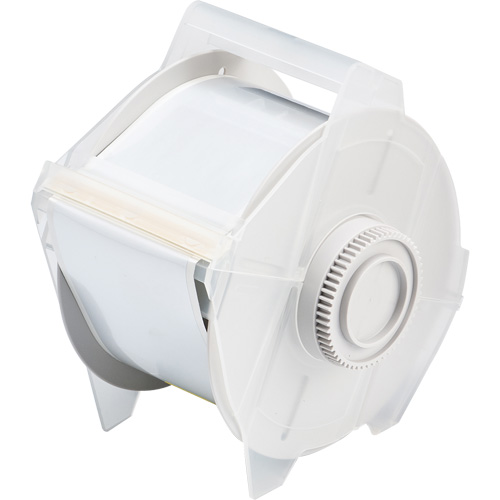 Label Printer Tape, Polyester, Silver, 2.25" Width