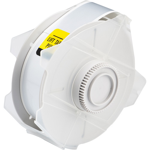 Label Printer Tape, Polyester, Silver, 1.125" Width