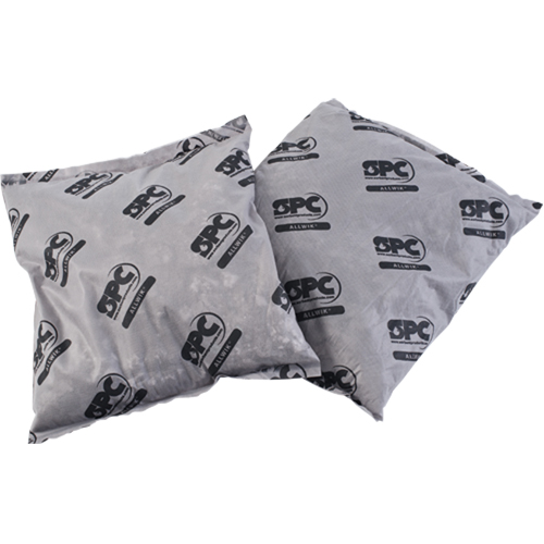 SPC® Allwik® Pillows, Universal, 18" L x 18" W, 28 gal. Absorbency/Pkg.