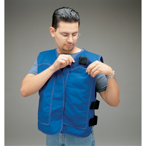 ALLEGRO INDUSTRIES Cooling Vests with Insert Pockets, 2X-Large, Blue