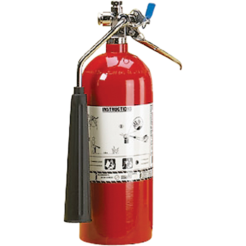 Aluminum Cylinder Carbon Dioxide (CO2) Fire Extinguishers, BC, 5 lbs. Capacity