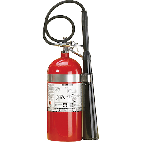 Aluminum Cylinder Carbon Dioxide (CO2) Fire Extinguishers, BC, 10 lbs. Capacity