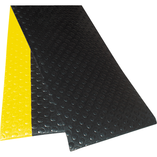 No. 417 Bubble Sof-Tred™ With Dyna-Shield™ Mats, Bubbled, 4' x 60' x 1/2", Black, PVC