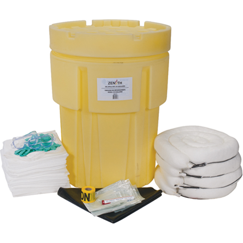Economy Spill Kit, Oil Only, Drum, 95 US gal. Absorbancy