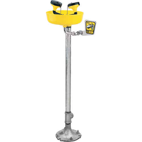 Eyewash Station, Pedestal Installation, Plastic Bowl