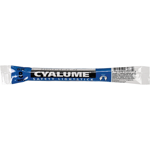 6" Cyalume® Lightsticks, Blue, 8 hrs. Duration