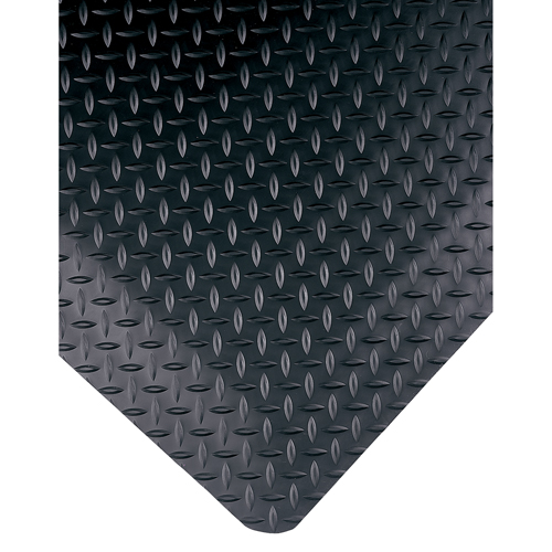 Select No. 495 Mats, Diamond, 3' x 5' x 9/16", Black, PVC
