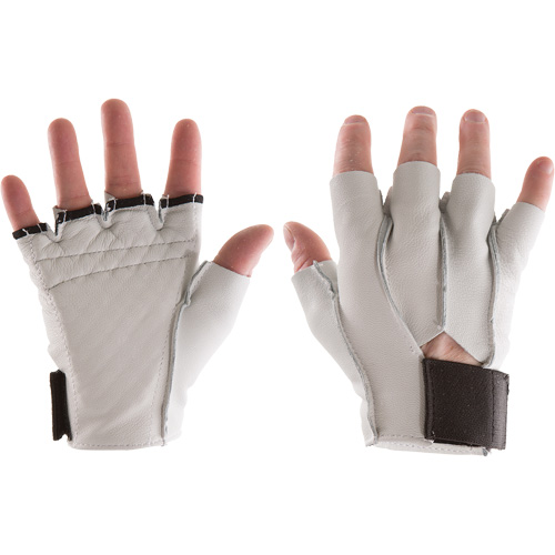 Anti-Impact Waffle Pad Gloves - Left, Size Medium, Grain Leather Palm