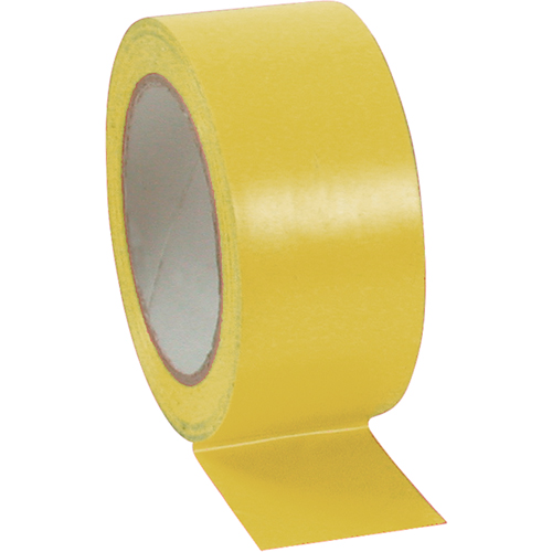 Aisle Marking Tape, 2" x 108', Vinyl, Yellow