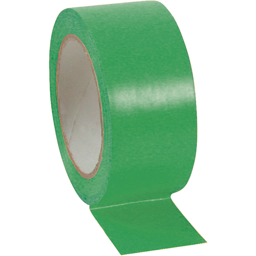 Aisle Marking Tape, 2" x 108', Vinyl, Green