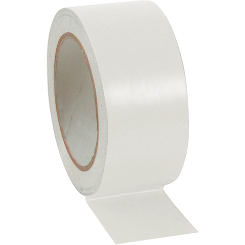 Aisle Marking Tape, 2" x 108', Vinyl, White