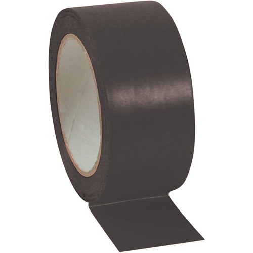 Aisle Marking Tape, 3" x 108', Vinyl, Black