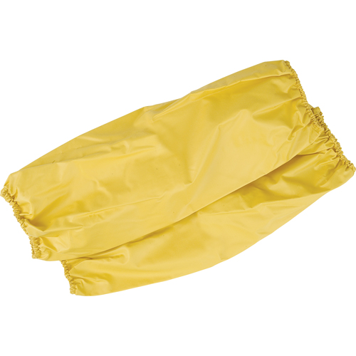 Flame Resistant Sleeves, 18" long, Polyester/PVC, Yellow