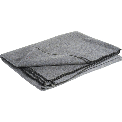 Flame-Resistant Wool Blanket, Wool, 84"L x 66"W