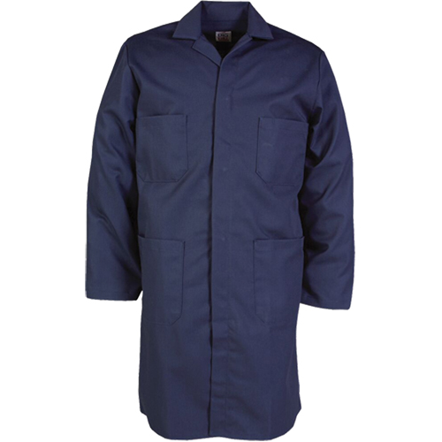 100% Cotton Shop Coats, Cotton, Size 36, Navy Blue