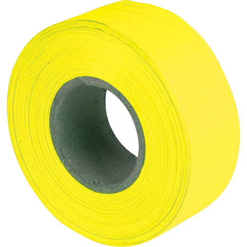 Flagging Tape, 1.2" W x 150' L, Fluorescent Yellow