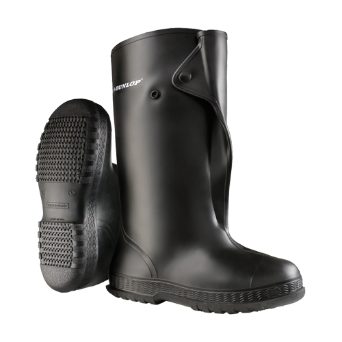 Overshoes, PVC, Snap Closure, Fits Men's 8 - 9