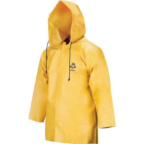 Neo-Slick Chemical & Acid Resistant Rain Jacket, 4X-Large, Yellow, Neoprene