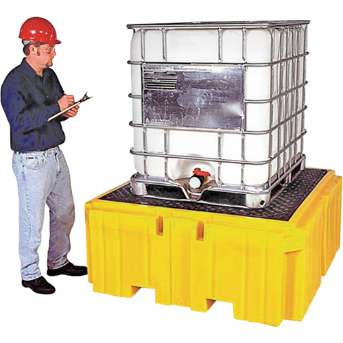 IBC Spill Pallet Plus® Without Drain, 365 US gal. Spill Capacity, 62" x 62" x 28"