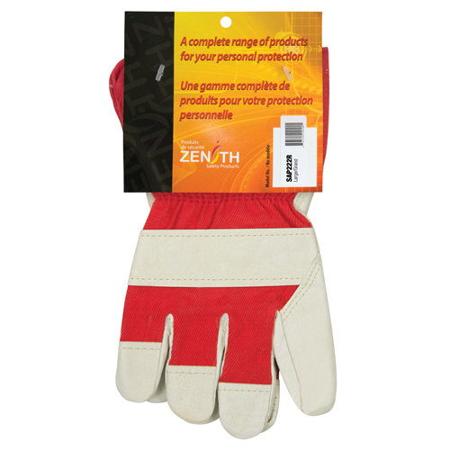 Premium Abrasion-Resistant Comfort Fitters Glove, Large, Grain Pigskin Palm, Cotton Inner Lining