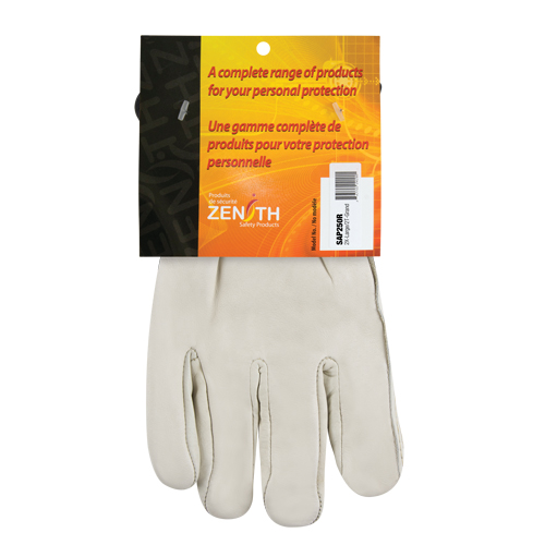 Standard-Duty Winter-Lined Driver's Gloves, 2X-Large, Grain Cowhide Palm, Fleece Inner Lining