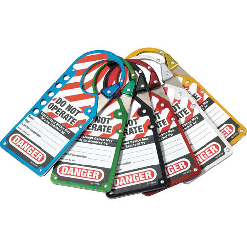 Labeled Snap-on Hasps, Silver