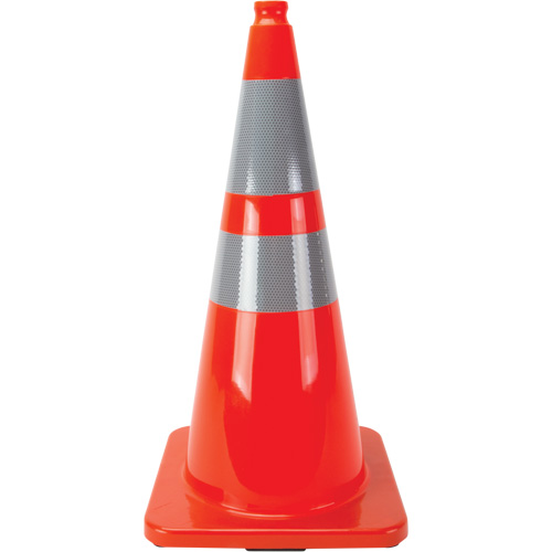 Recessed Cones, 28", Orange, 4" & 6" Reflective Collar(s)