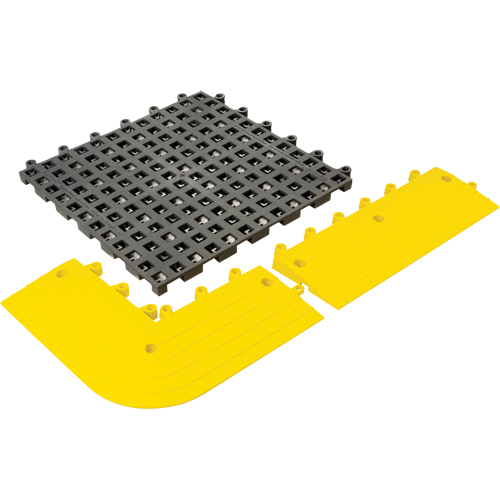 ErgoDeck® General Purpose No. 564 Matting, PVC, 1-1/2' W x 1-1/2' L, 7/8" Thick, Charcoal