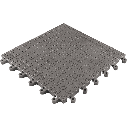 ErgoDeck® Soft No. 566 Matting, PVC, 1-1/2' W x 1-1/2' L, 7/8" Thick, Charcoal