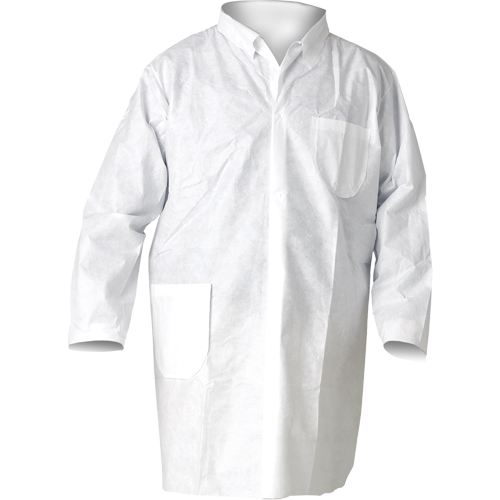KleenGuard™ A20 Lab Coats, SMS, White, Large