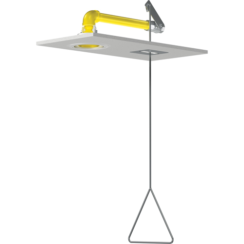Horizontal Supply Emergency Shower Stations, Ceiling-Mount