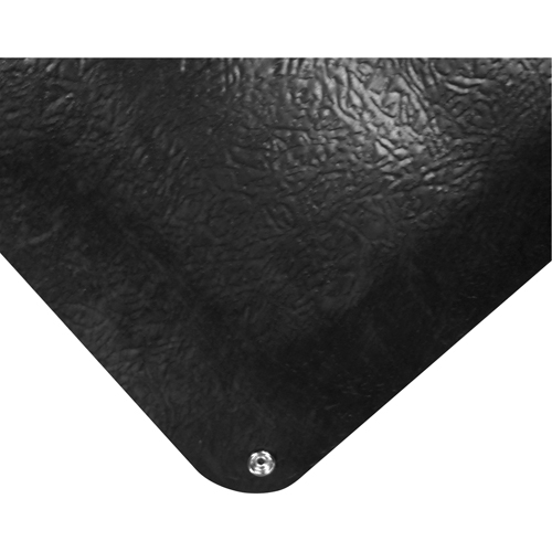 Electrically Conductive Anti-Fatigue No.786 Matting, 3' W x 5' L x 9/16" T, PVC, Smooth, Black