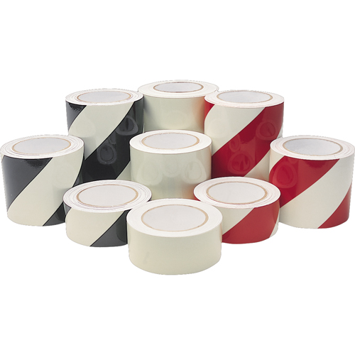 Glow In The Dark Tape, 4" x 30', Vinyl, Red
