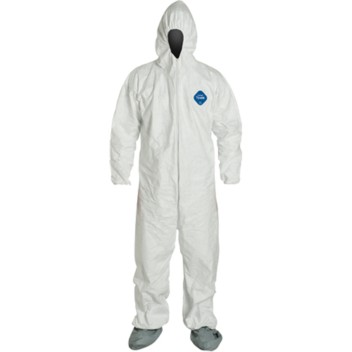 Coveralls, X-Large, White, Tyvek® 400