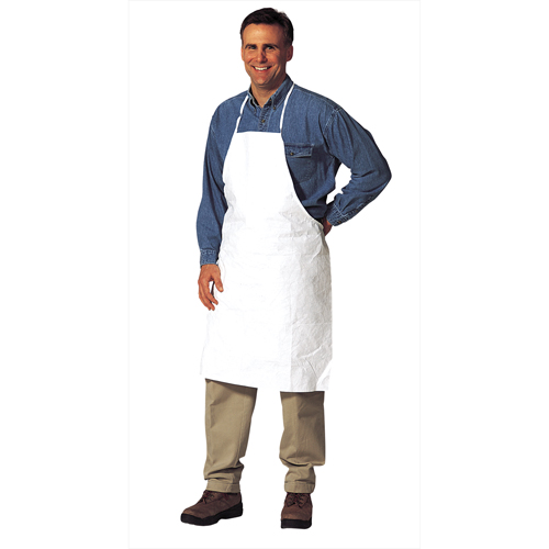 Apron, Tyvek® 400, White, 28" W x 36" L