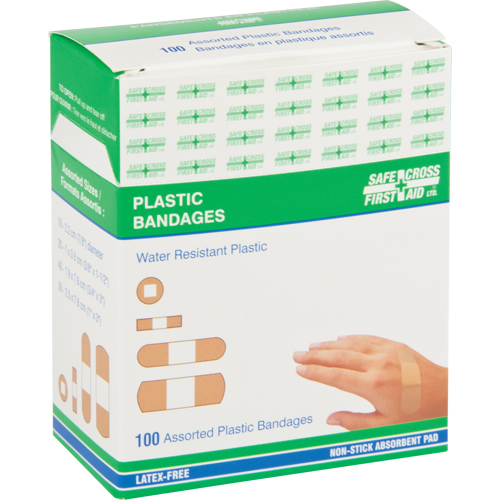 Bandages, Assorted, Plastic, Sterile