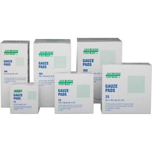 Gauze , Pad, 3" L x 3" W, Sterile, Medical Device Class 1