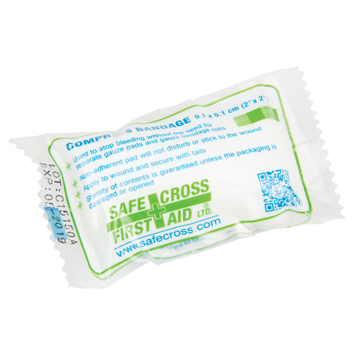Compress (Pressure) Bandages - Sterile, 2" L x 2" W