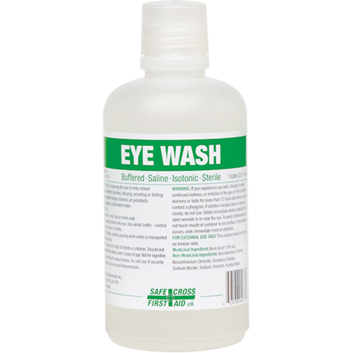 Eyewash Solution, Full Bottle, 1000 ml