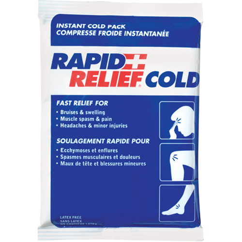 Instant Compress Packs, Cold, Single Use, 4" x 6"/6" x 4"