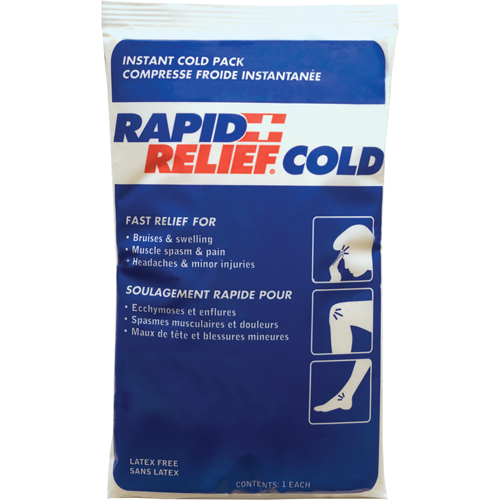 Rapid Relief® Instant Chill Pack, Cold, Single Use, 9" x 6"