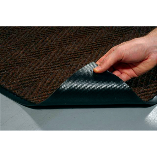 Chevron™ Matting, Scraper/Wiper, 2' x 3' x 5/16", Pebble Brown