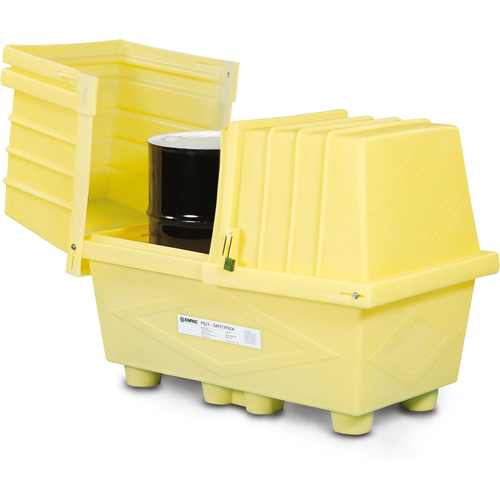 Poly-Safeypacks® Without Drain, 60.5" L x 37.25" W x 45.75" H, 1200 lbs. Load Capacity